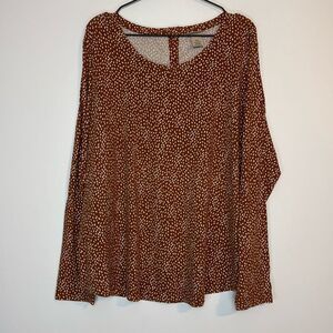 Duluth Trading Co Women's Pima Cotton Willow Knit Button Back Shirt XXL
